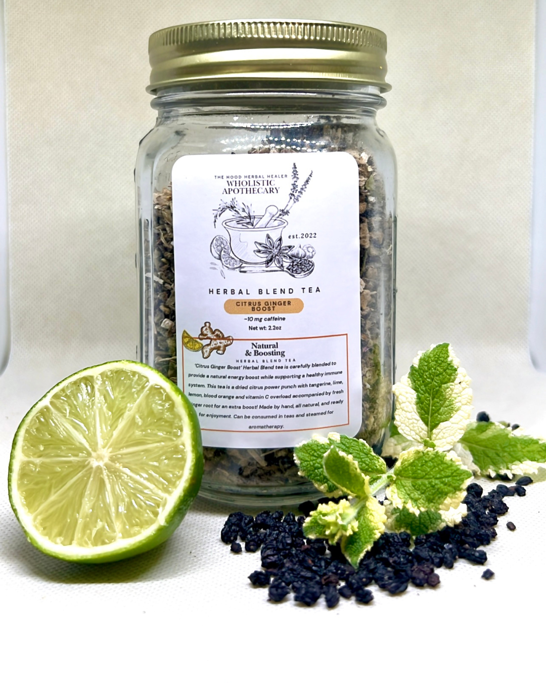 Citrus Ginger Boost Herbal Blend Tea